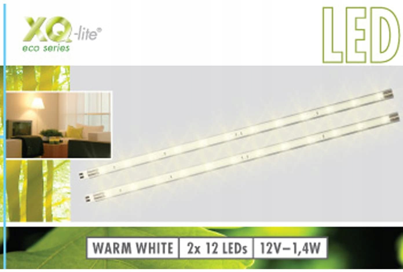 XQ 0912 ZESTAW MOCNYCH TAŚM LEDOWYCH WEWNĘTRZNE OŚWIETLENIE LED z zaczepami Kod producenta XQ0912