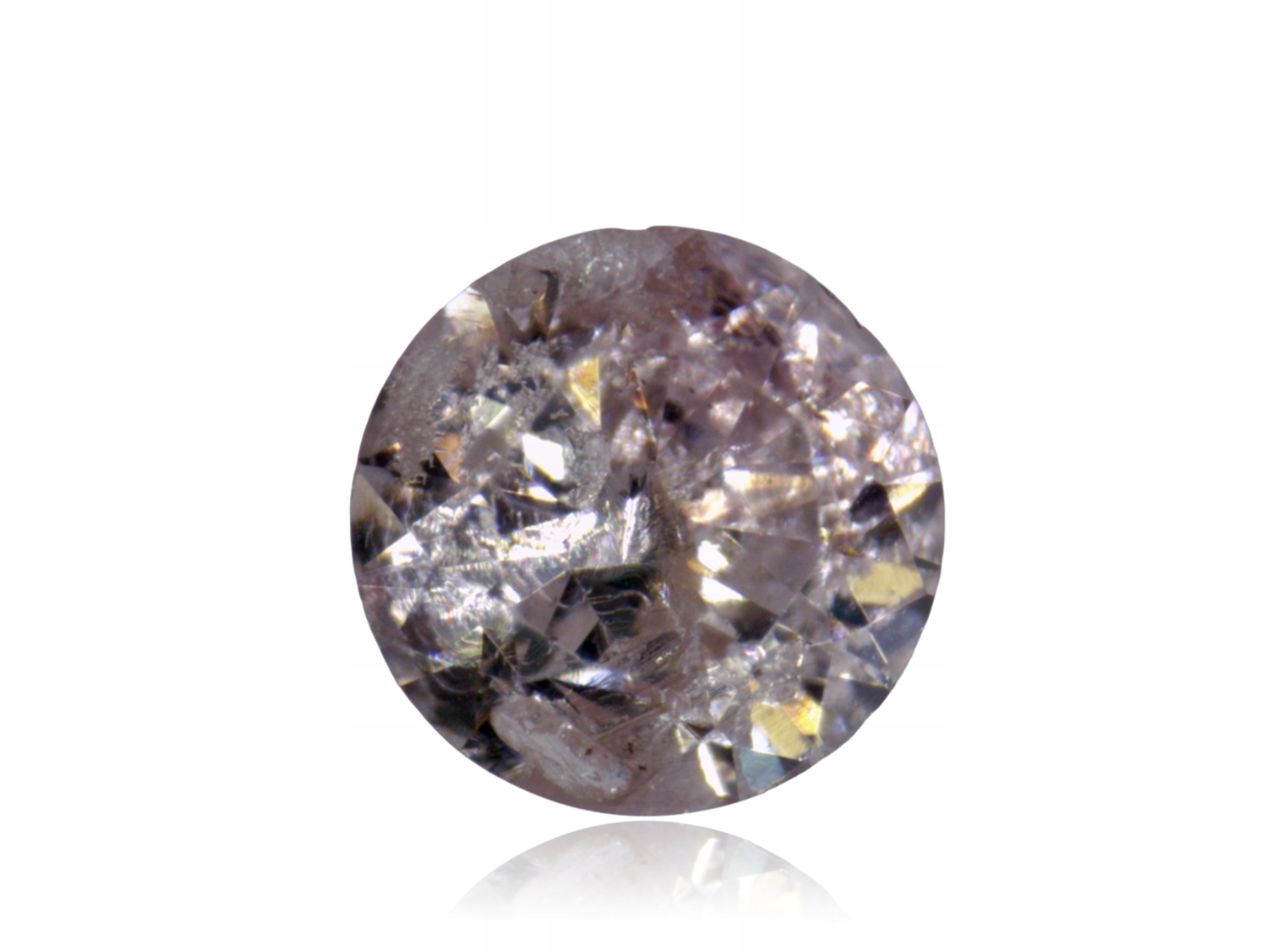 Přírodní Diamant 0.03ct Hnědý Briliant I3 eCertifikát Wbd