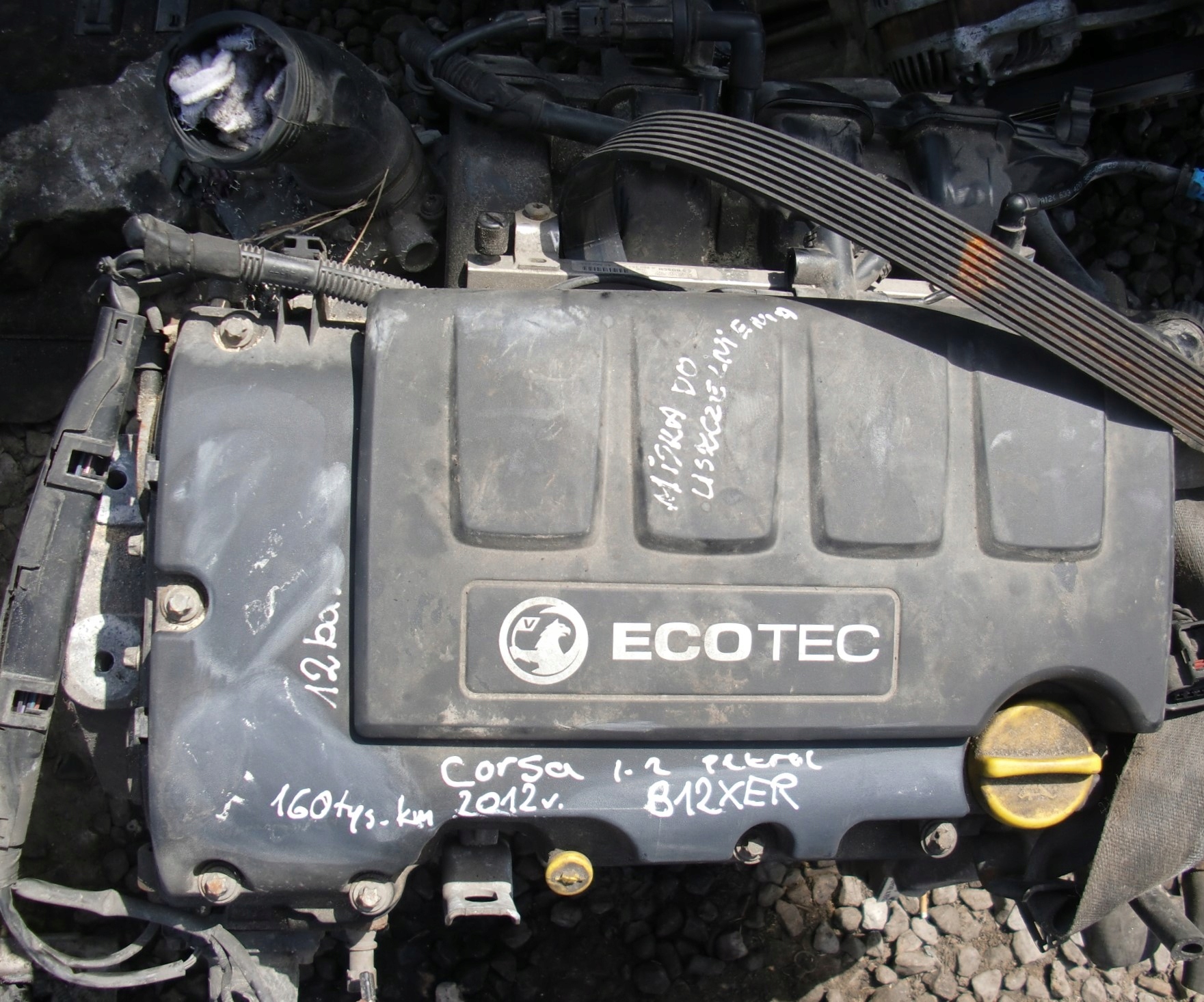OPEL CORSA D 1.2 16V 2012 B12XER engine complete KPL 160 TYS KM