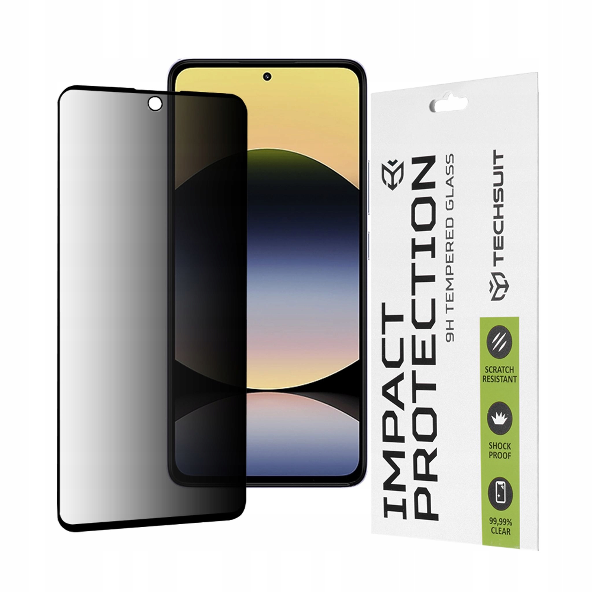 Techsuit 111D szkło Xiaomi Redmi Note 14 Redmi Note 14 5G czarne (Black)