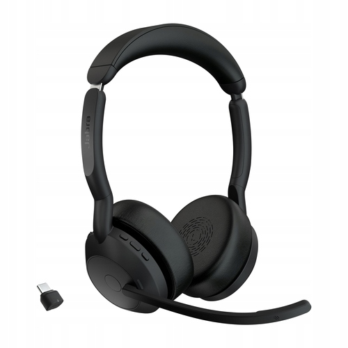 Jabra Evolve2 55 Sluchátkový set Bezdrátová Bt nabíječka Černá