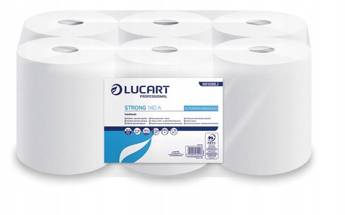 Levně Papírové útěrky "Bokkmat", bílá, role, 2 vrstvé