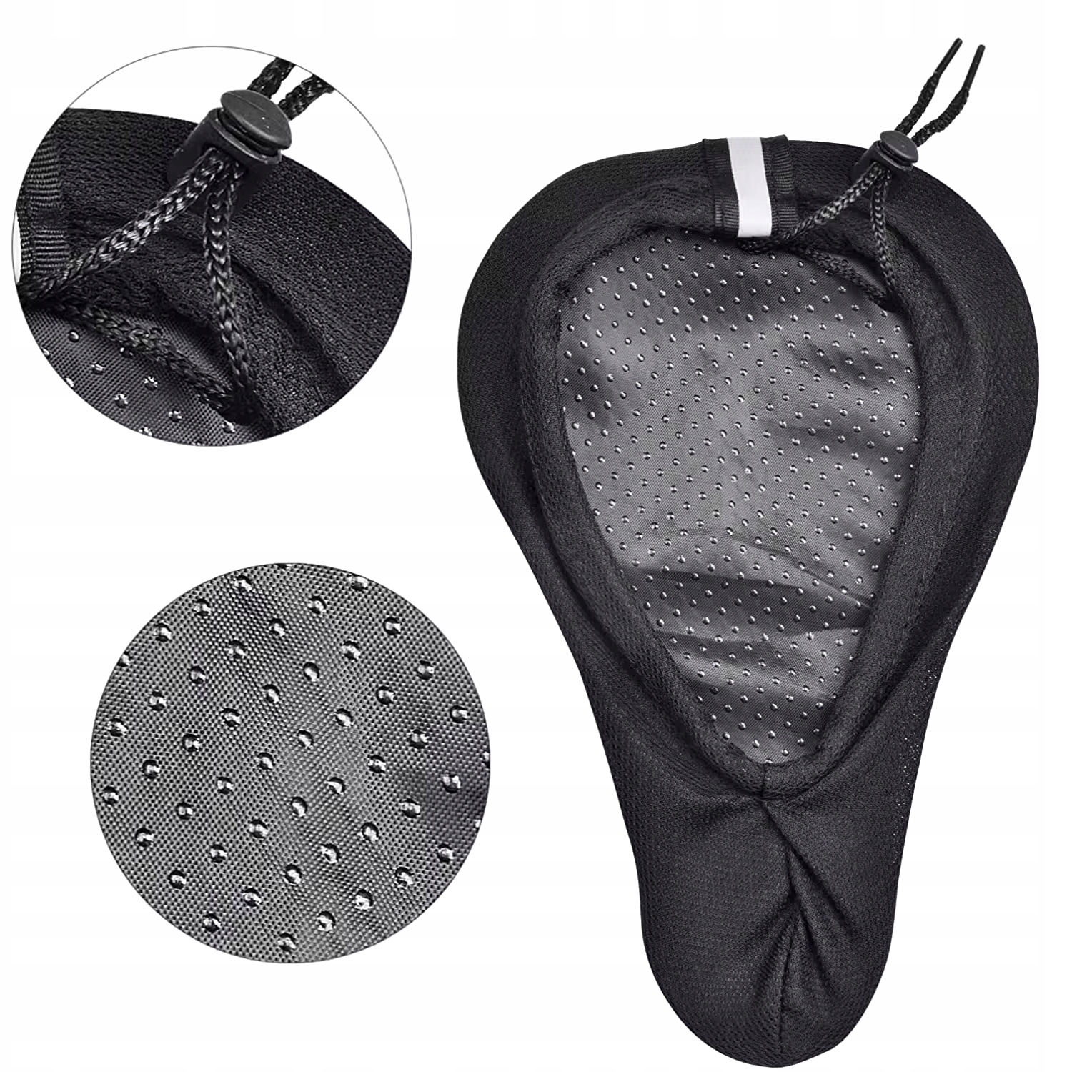 ŻELOWA NAKŁADKA PODUSZKA AMORTYZUJĄCA POKROWIEC NA ROWER SIODEŁKO ROWEROWE Marka inna