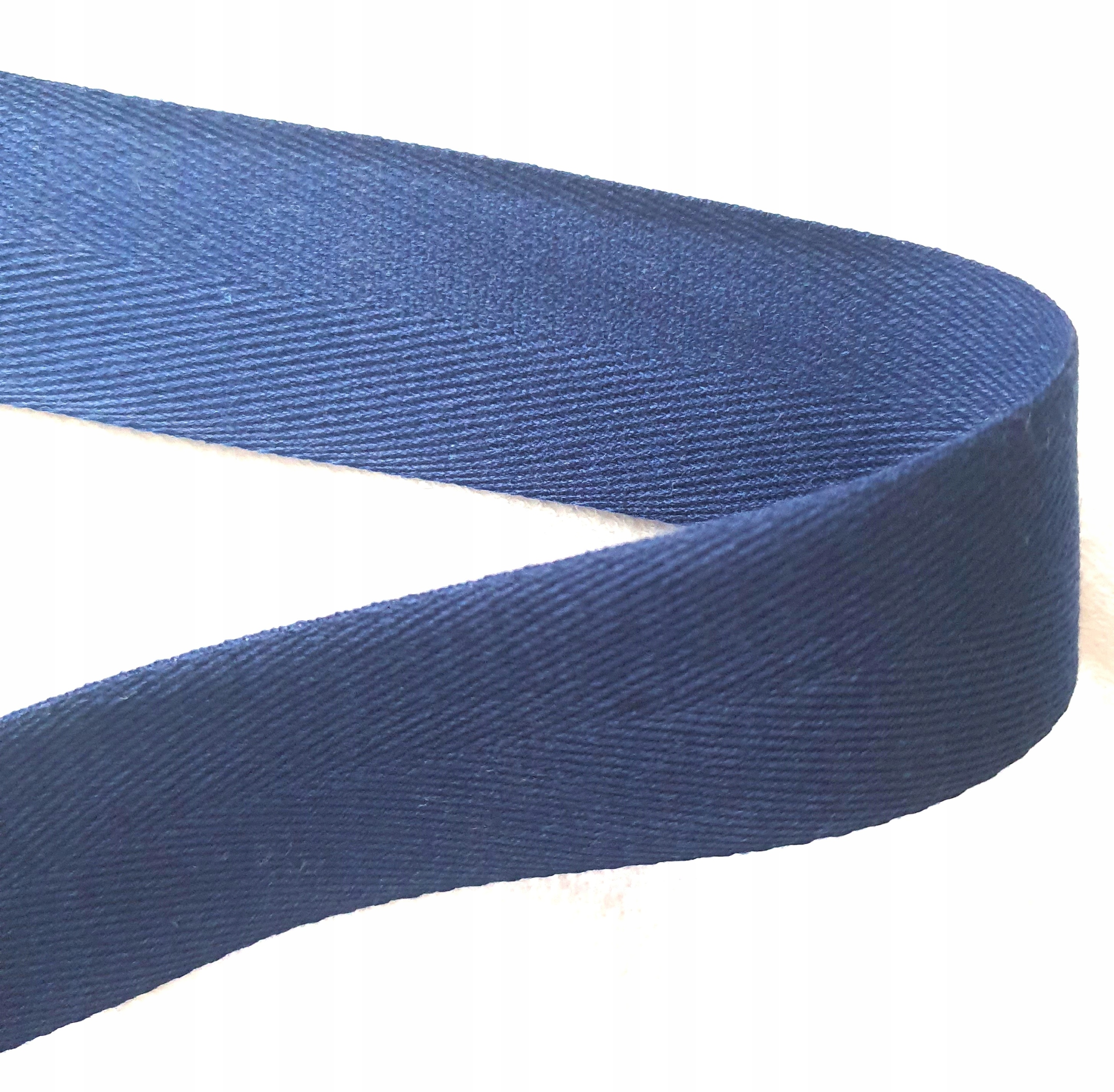 Tasiemka taśma bawełniana 20 mm jodełka granat 1mb Marka Inna