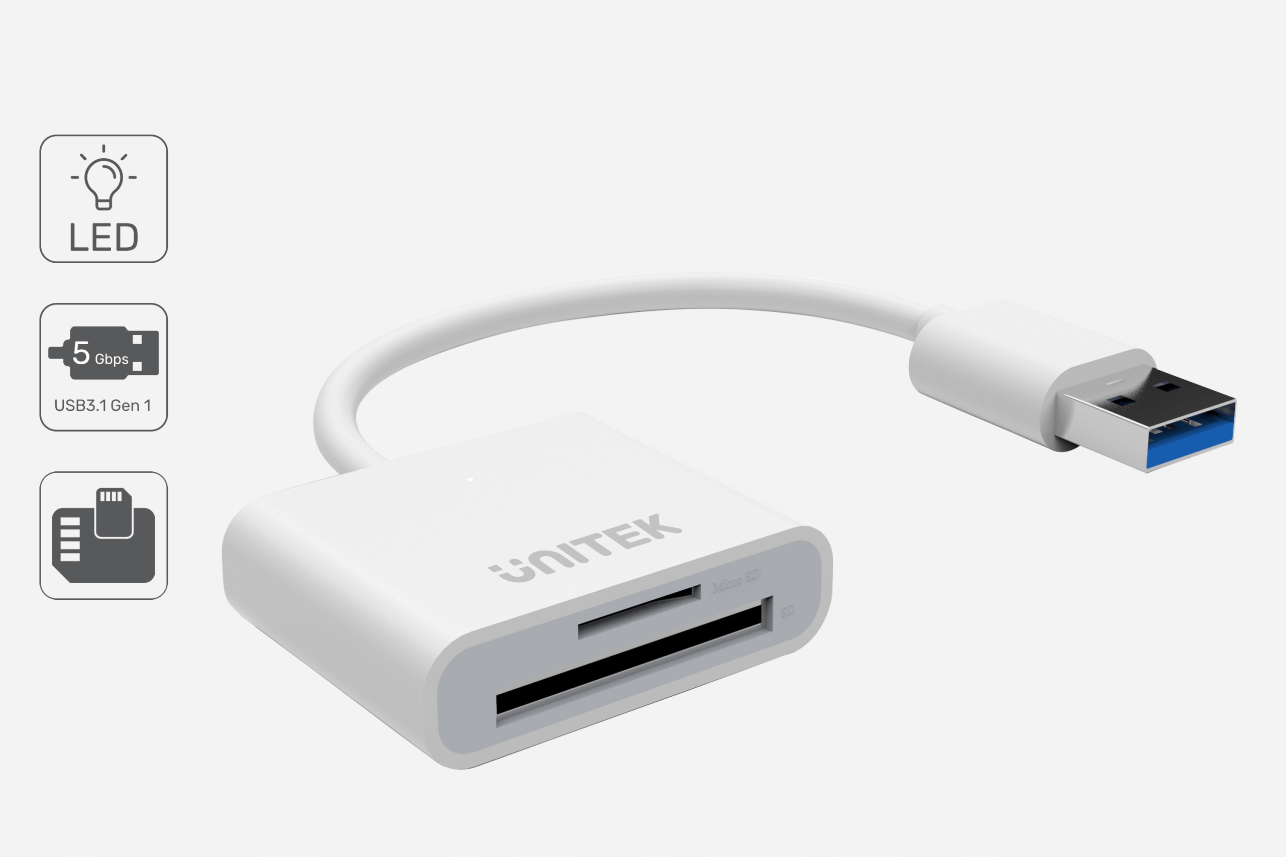 Unitek Y-9321 USB 3.0 czytnik kart SD/microSD Model Y-9321