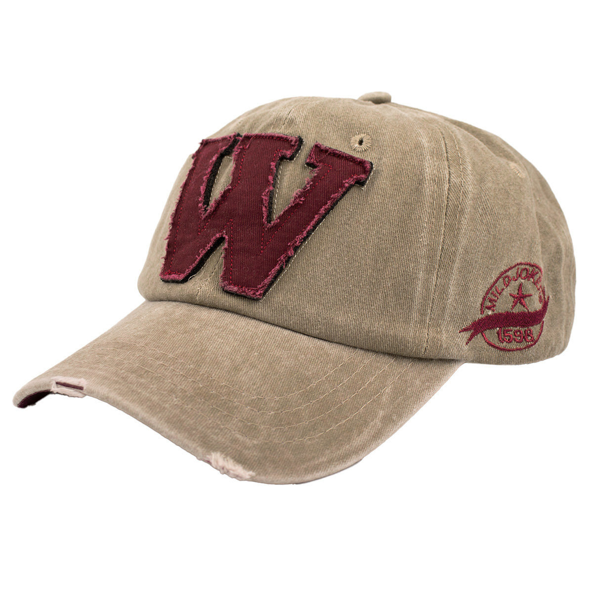 

Czapka z daszkiem Beżowa retro Vintage bejsbolówka