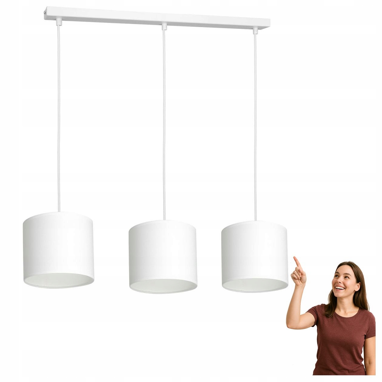 Trojitá závesná lampa na lište Arden 3429 Luminex