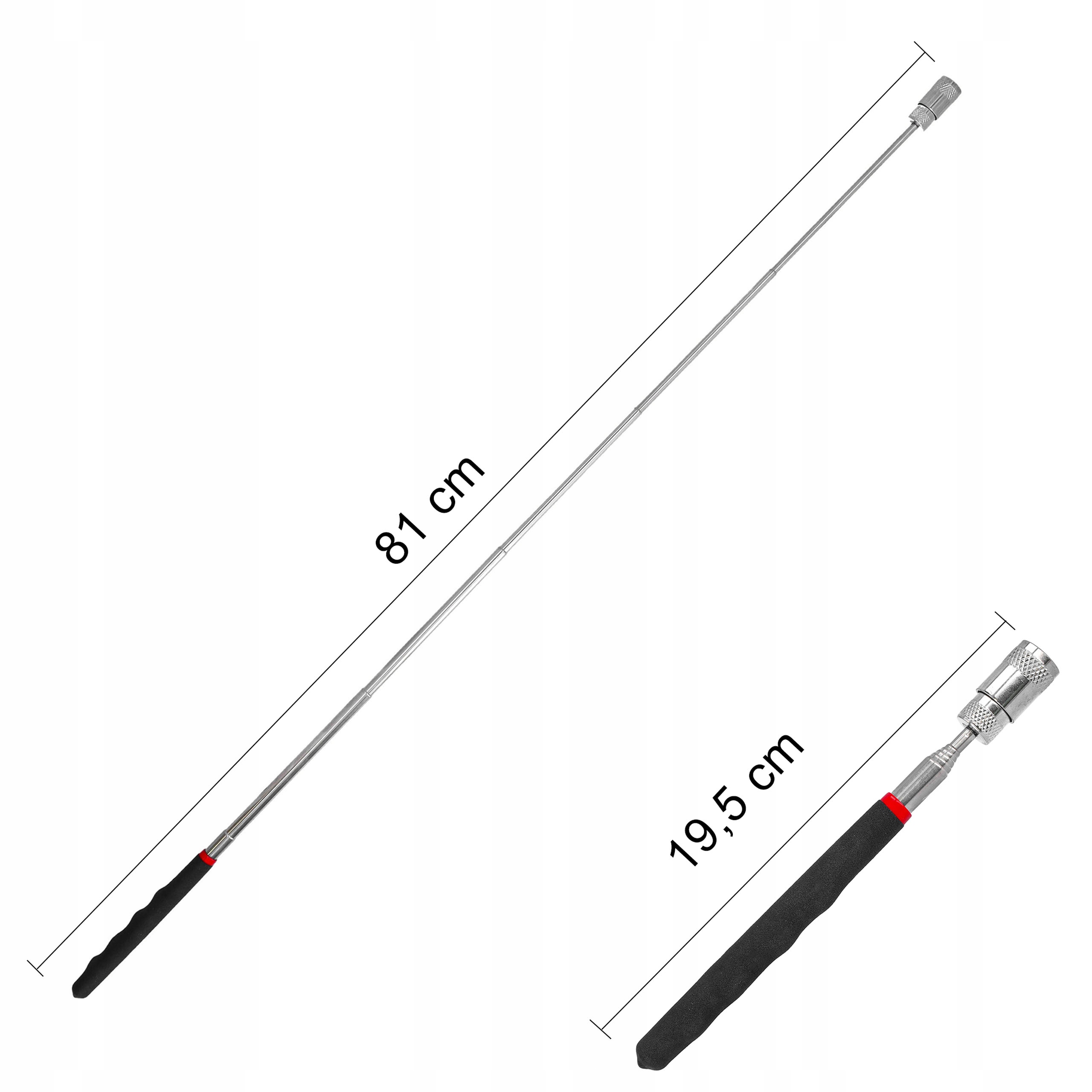 CHWYTAK MAGNETYCZNY LED inspekcyjny magnes teleskopowy 68 cm latarka EAN (GTIN) 5903822759321