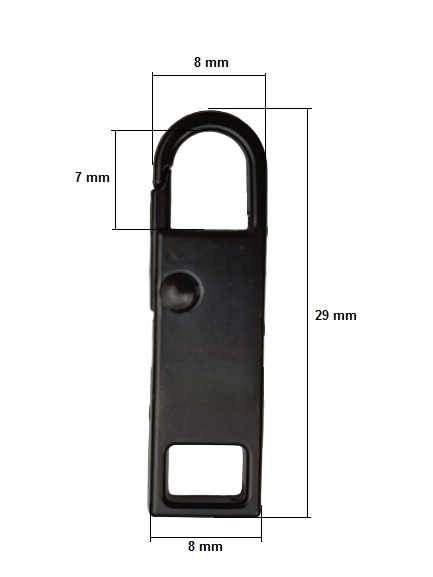Zawieszka agrafka do naprawy zamka suwaka butów kurtki torebki czarny mat Kod producenta Zawieszka agrafka czarny mat