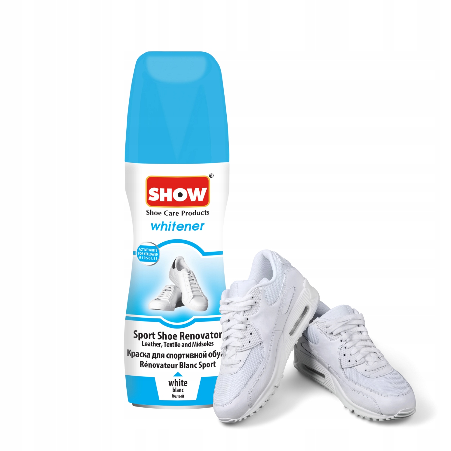 SHOW FARBA KOREKTOR ODŚWIEŻACZ LAKIERU DO BUTÓW SPORTOWYCH WYBIELACZ BIAŁY