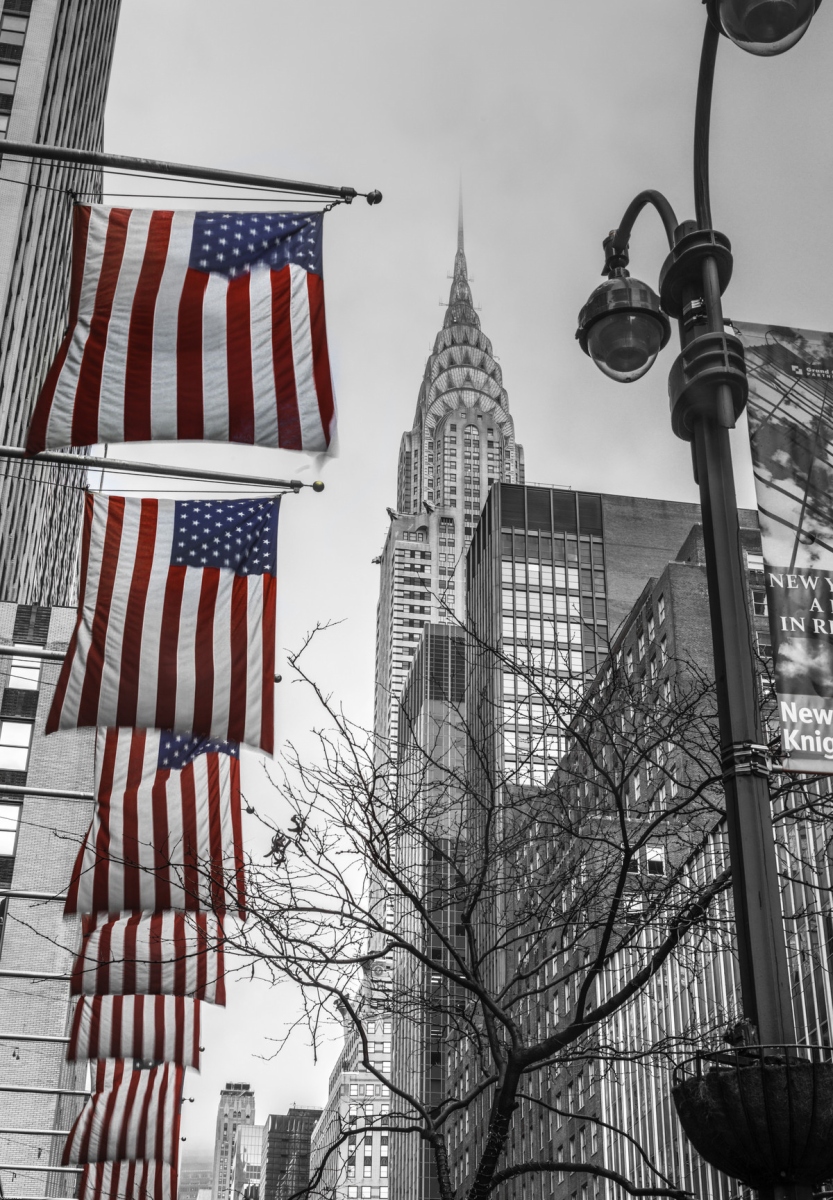 Plakát 68x98 cm Chrysler Building v New Yorku 12, Assaf Frank