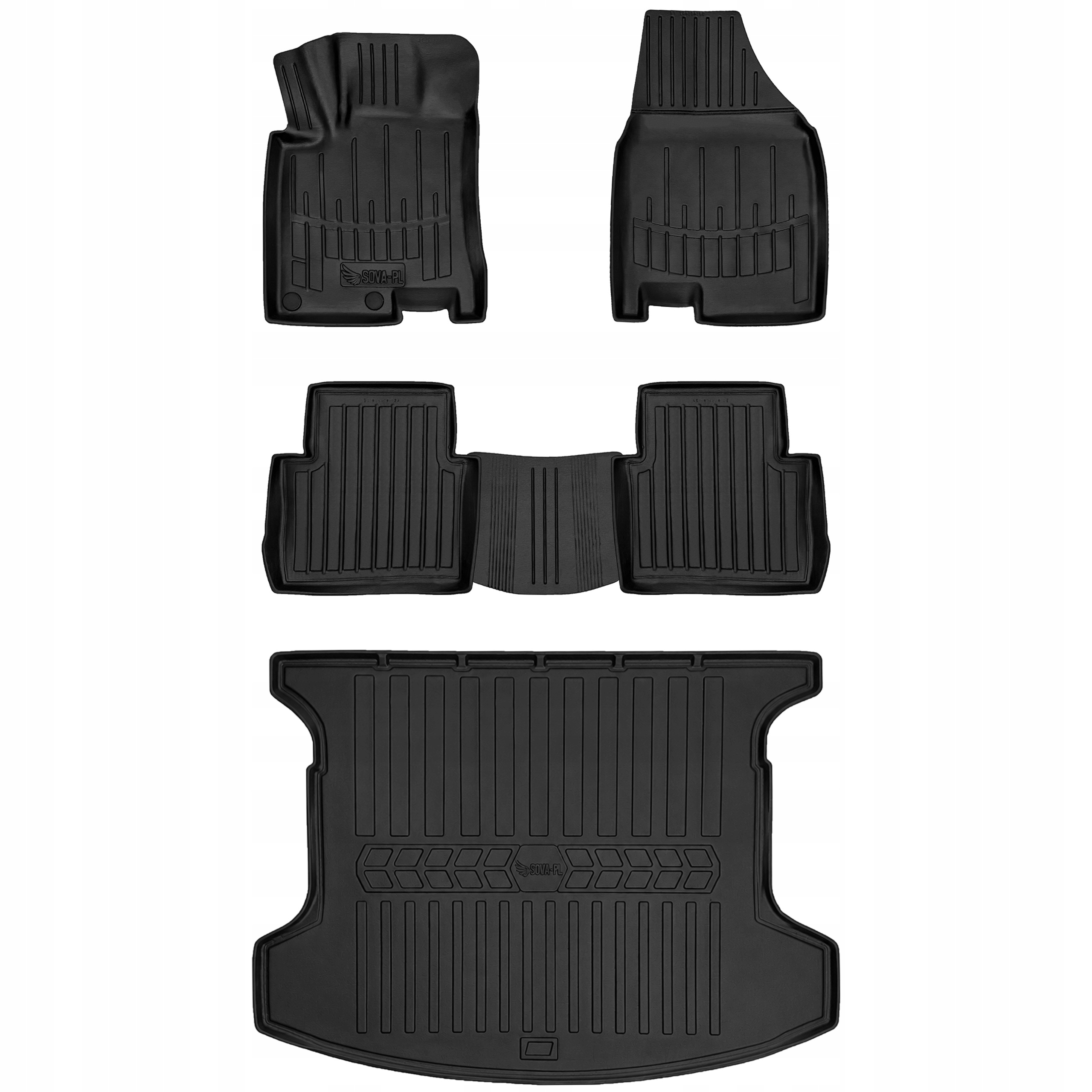 Gumowy zestaw mata i dywaniki do Nissan Qashqai I +2 J10 (2008-2014)