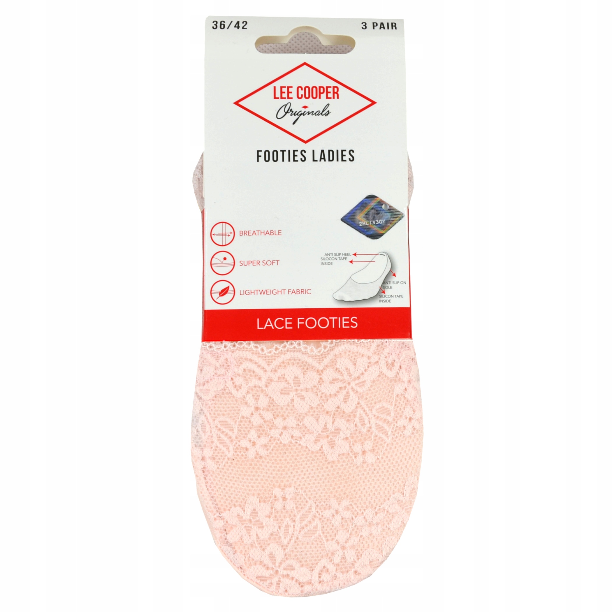 

Lee Cooper 37497 Skarpetki baleriny koronkowe 3pak