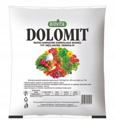 

Dolomit wapno nawozowe+minerały 10kg Biovita