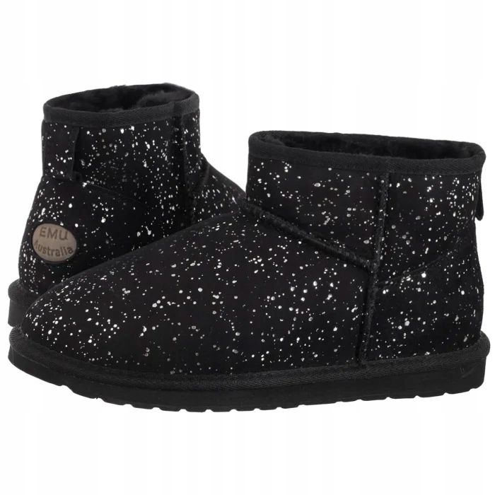 Dámské boty Kotníkové Boty Emu Australia Stinger Micro Milkyway Black W13186