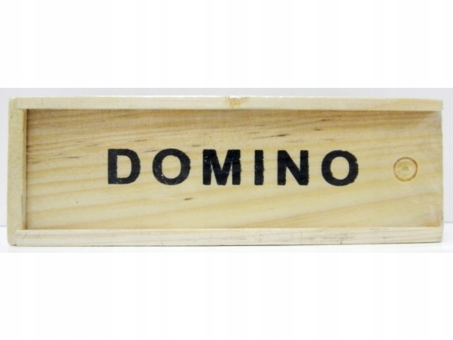 GRA DOMINO DREWNO DREWNIANE klocki W PUDEŁKU