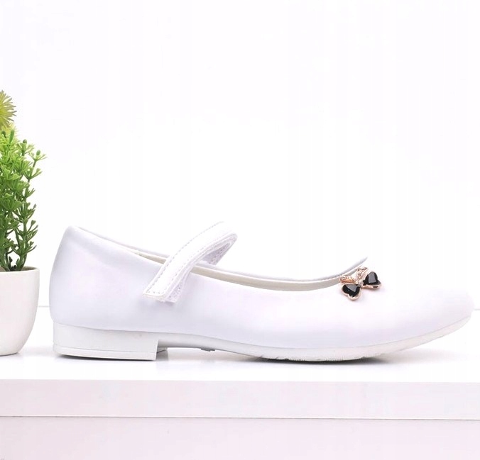 -% Balerinki Rzepy KOMUNIJNE Dziewczynka BIAŁE r31 Marka Inna marka