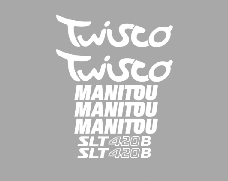 Samolepky s nálepkou Manitou Twisco SLT420B