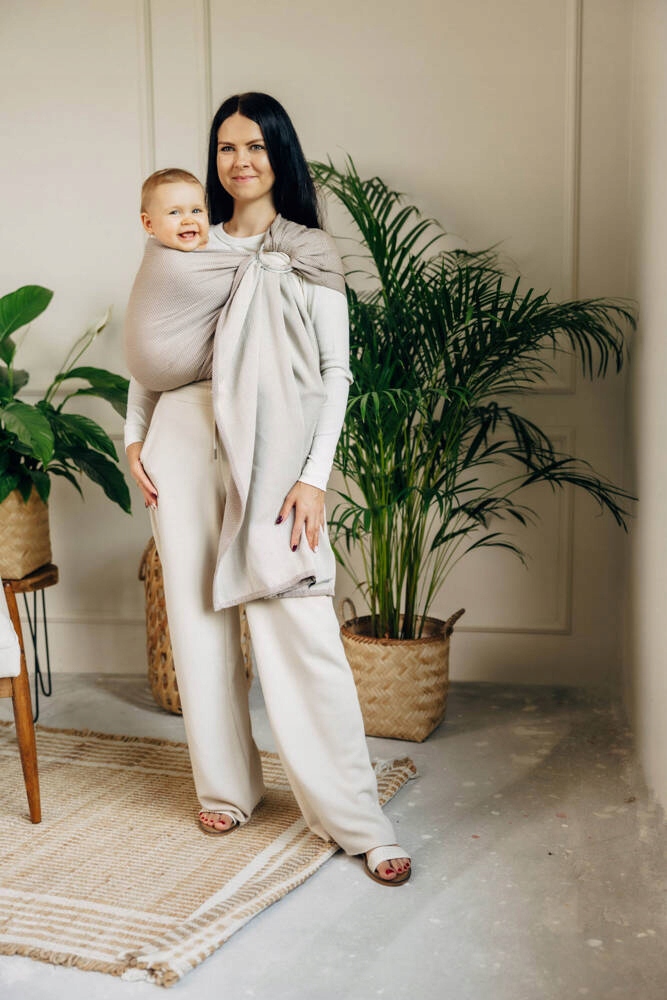 Chusta kółkowa LennyLamb - Mała Jodełka Almond Marka Lennylamb