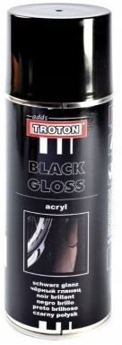 Lakier czarny w sprayu akrylowy połysk 400ml Ral 9005 Troton spray