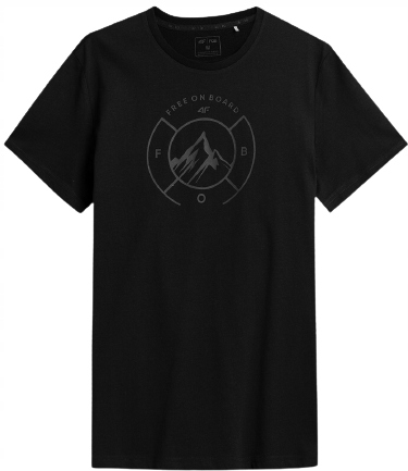 

T-shirt męski 4F TSM030 bawełniany czarny S