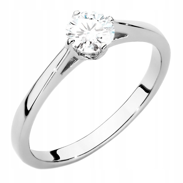Zlatý Prstýnek pr. 585 s Briliantem 0,40 ct 14k
