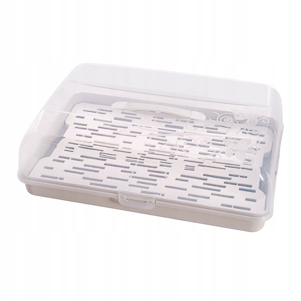 POJEMNIK NA CIASTO WYPIEKI PLASTIKOWY 29cm x 42cm