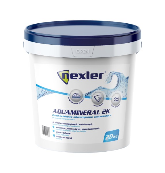 Izohan Szczelny Taras izolacja balkon szlam 10 kg Aquamineral 2K Nexler