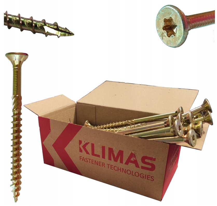 WKRĘTY CIESIELSKIE TORX 8x280 ŁEB STOŻKOWY 50szt Rodzaj wkręty