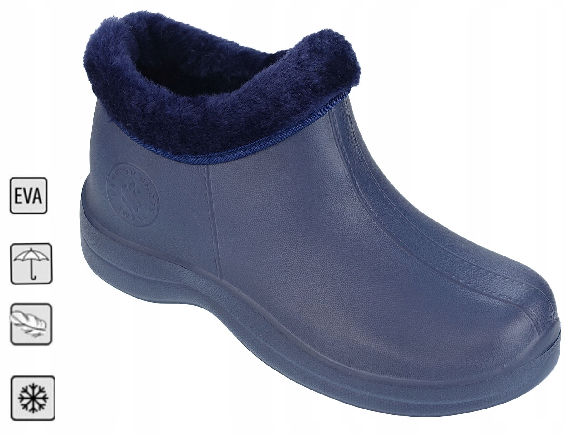 KALOSZE OCIEPLANE LEKKIE DAMSKIE PIANKOWE ZIMOWE