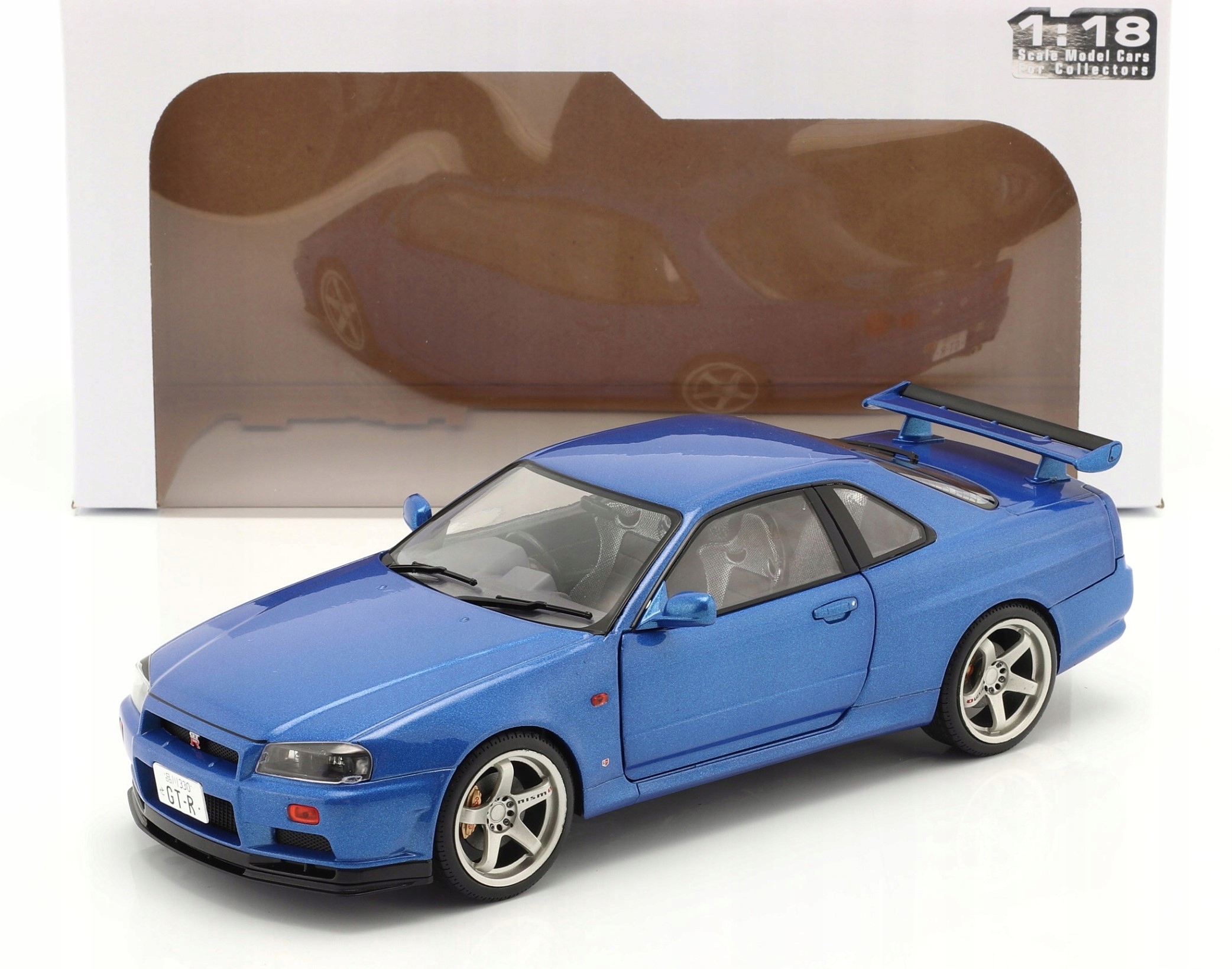 Nissan Skyline Gt-r Gtr (R34) R34 1999 Bayside Blue Solido 1:18 S1804306