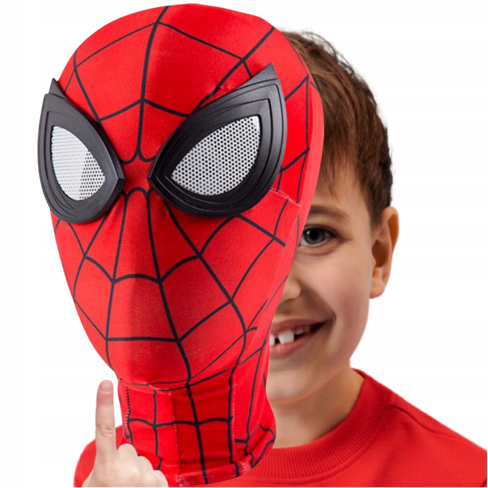 Maska Spider-man Pająk Przebranie 1 Sztuka!-Zdjęcie-0