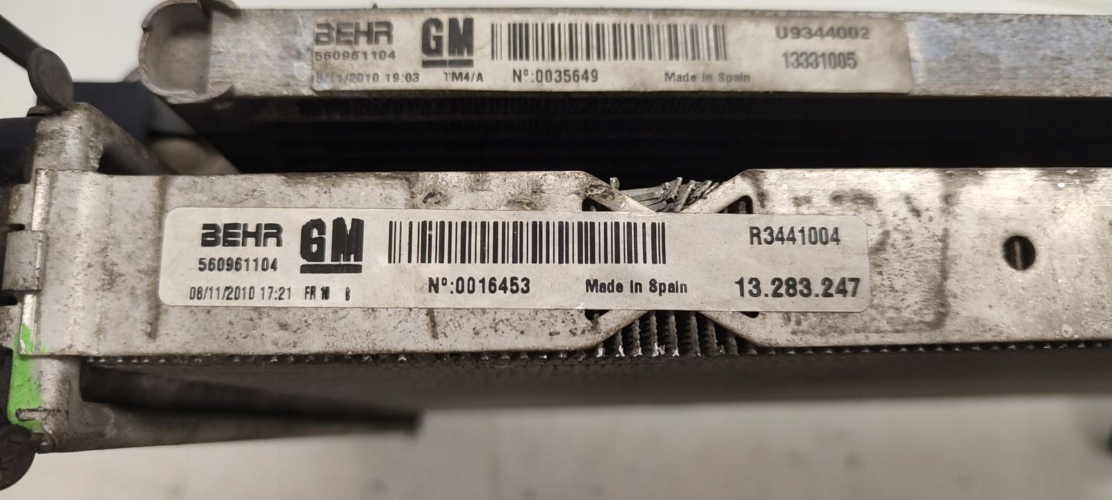 chladič vody klimatizaci Opel Meriva B 1,4 16V