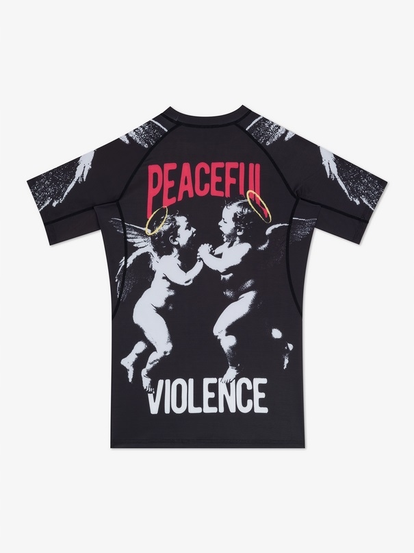 Manto Rashguard Shortsleeve Angels czarny L