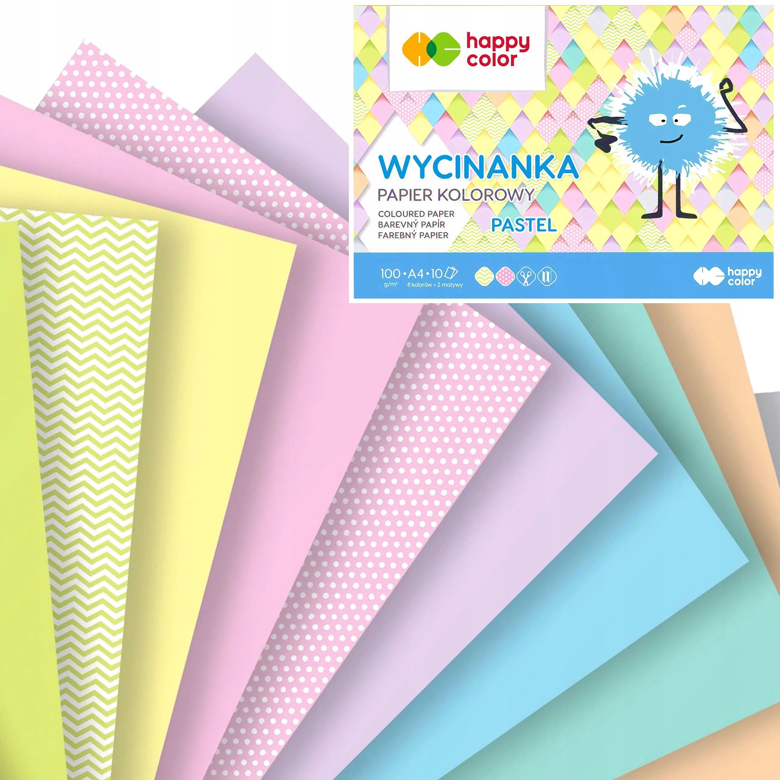 

Blok Wycinanka Happy Color A4/10K Papier Pastelowy