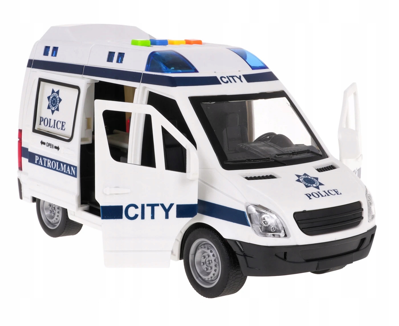 POLICJA RADIOWÓZ NA BATERIE ŚWIATŁO DŹWIĘK KOGUTY Kod producenta YV4388YB