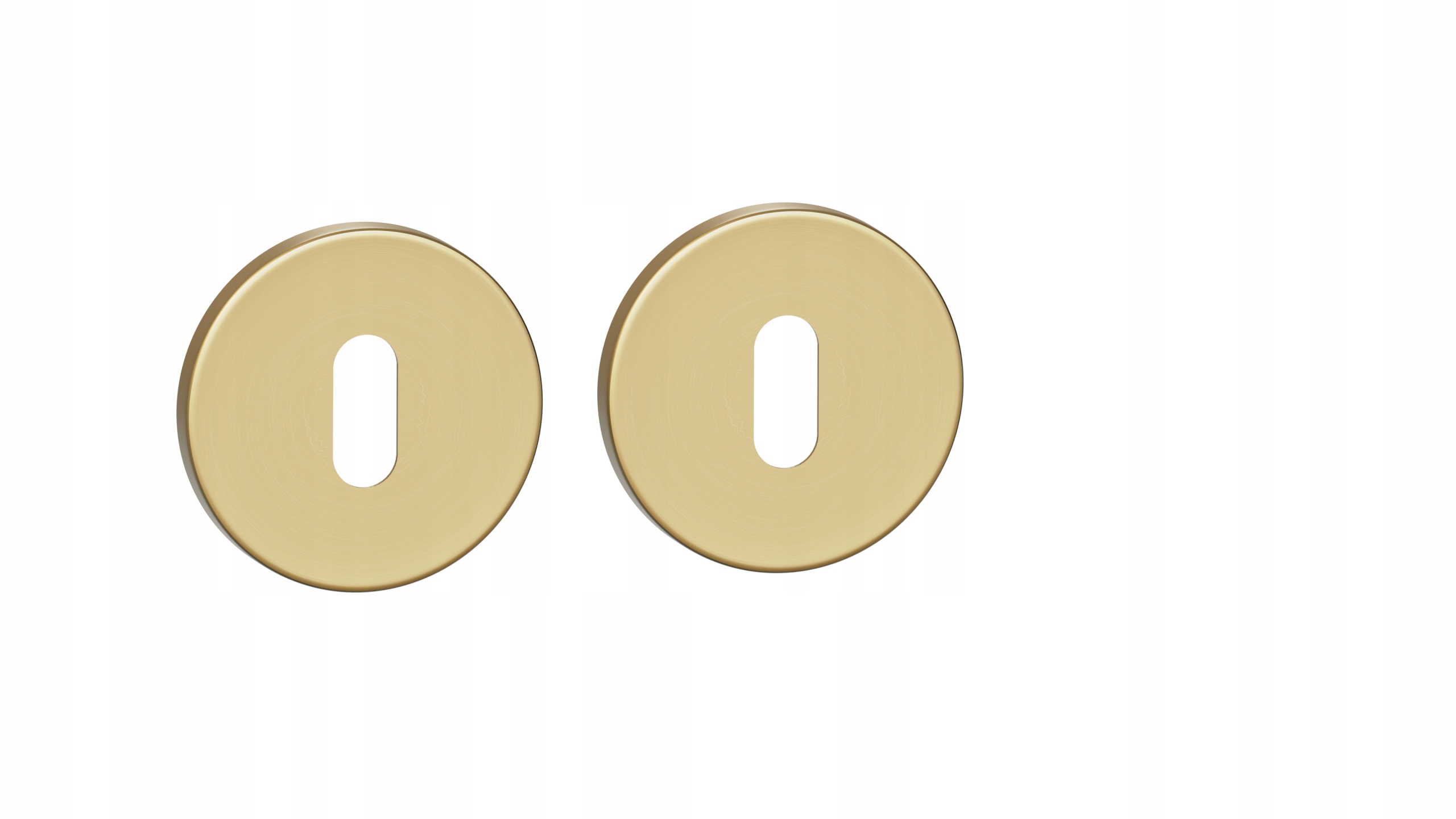 Rozeta kulatá na klíč zlatá matná