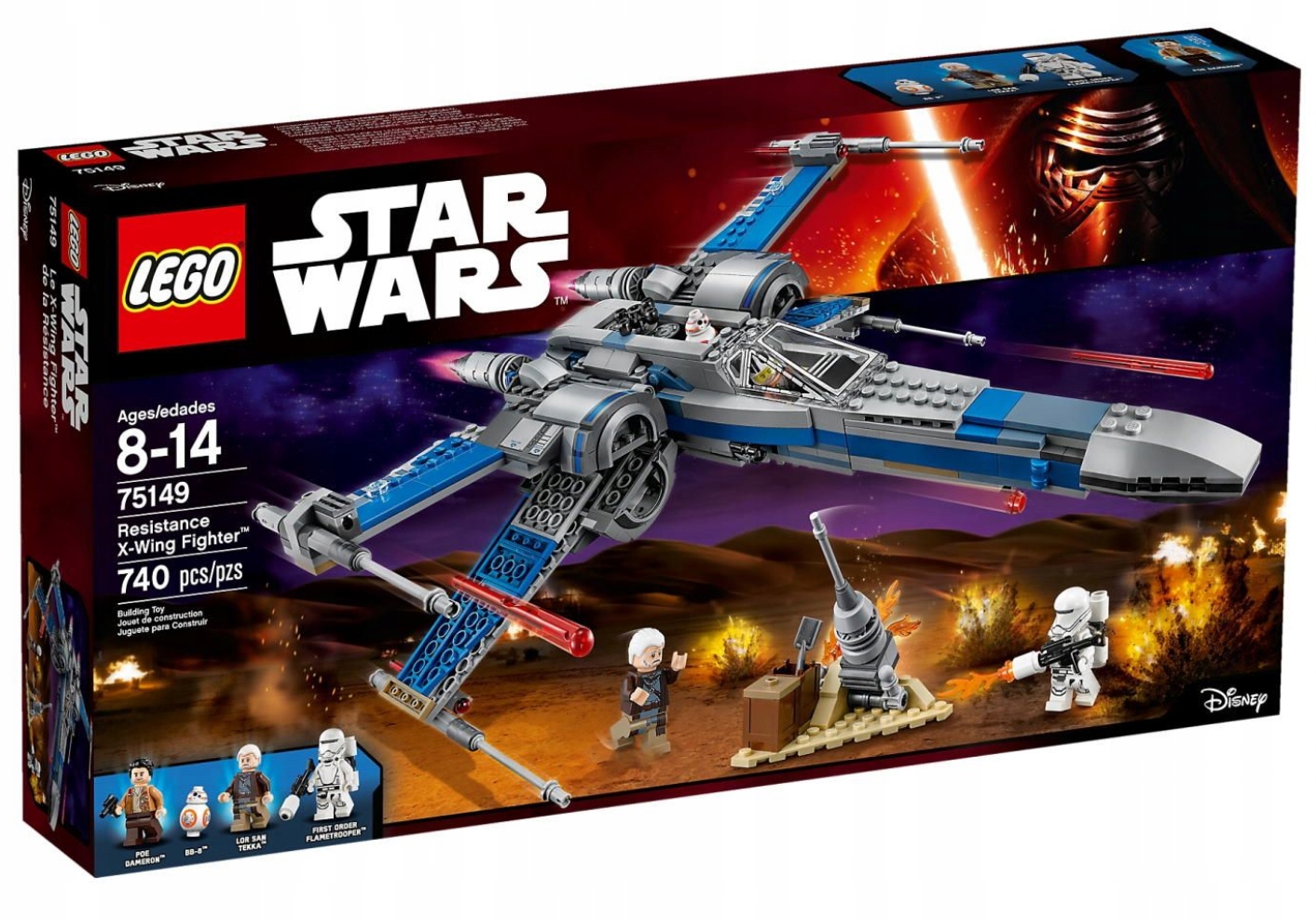 Lego Star Wars 75149 Stíhačka X-Wing Hnutí odporu Nové