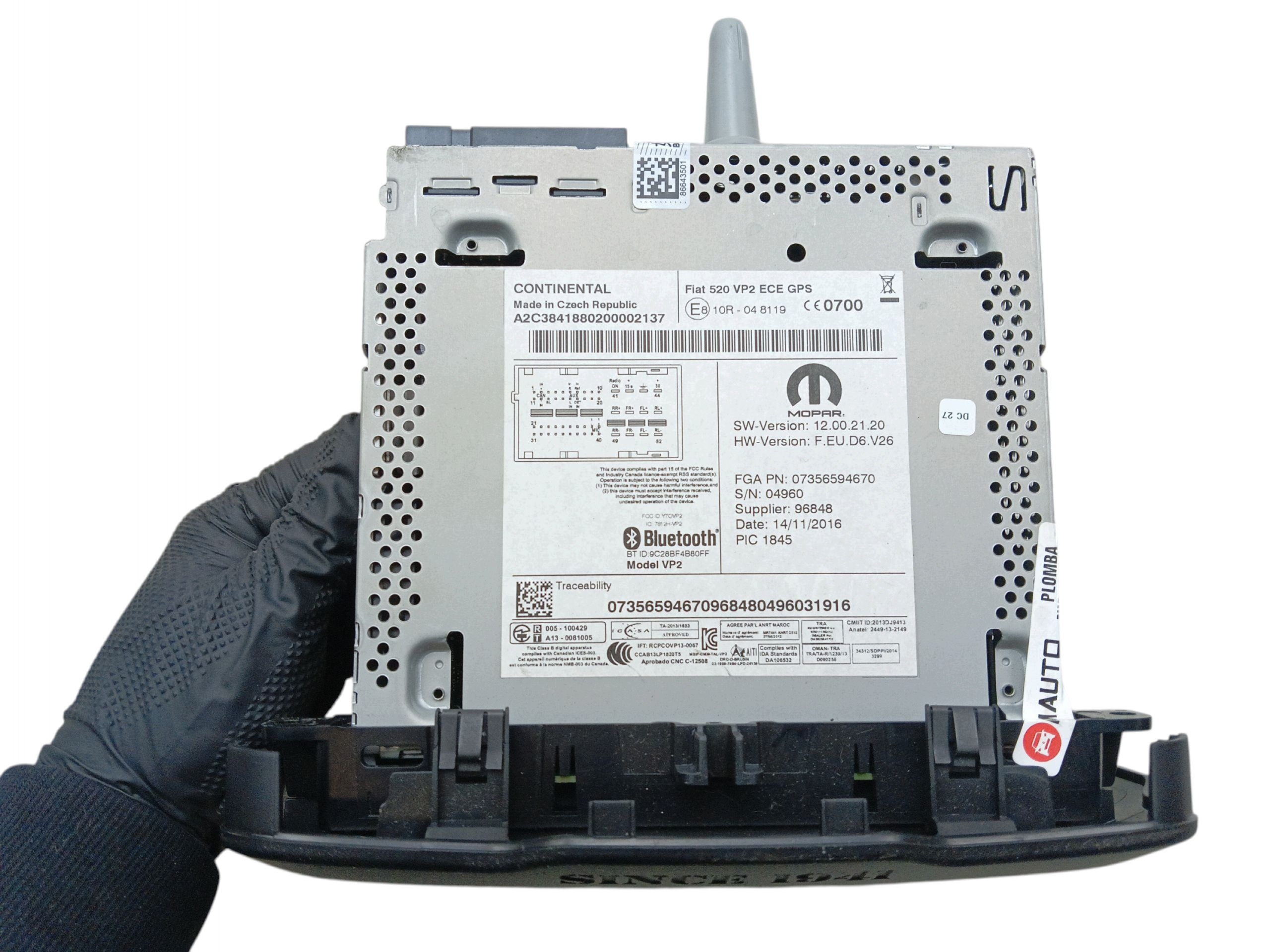RADIO BLUETOOTH Navigation NAVI GPS JEEP RENEGADE 07356594670