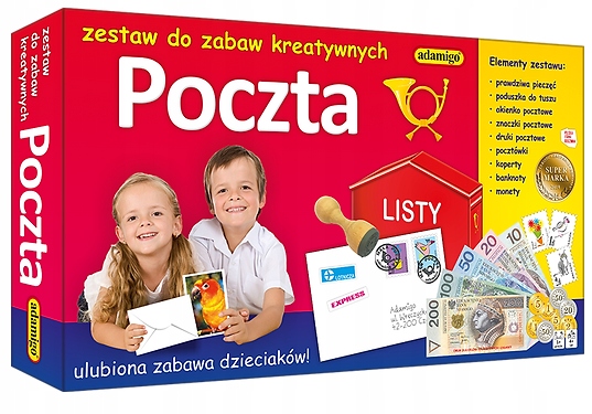 Poczta Zestaw do Zabaw Kreatywnych Planszówka Logiczna Edukacyjna Gra