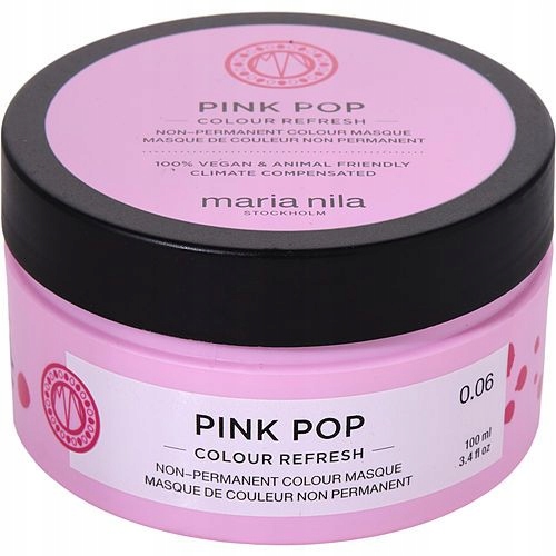 Maria Nila Colour Refresh Pink Pop 0.06 Barvicí Maska Na Vlasy 100 ml