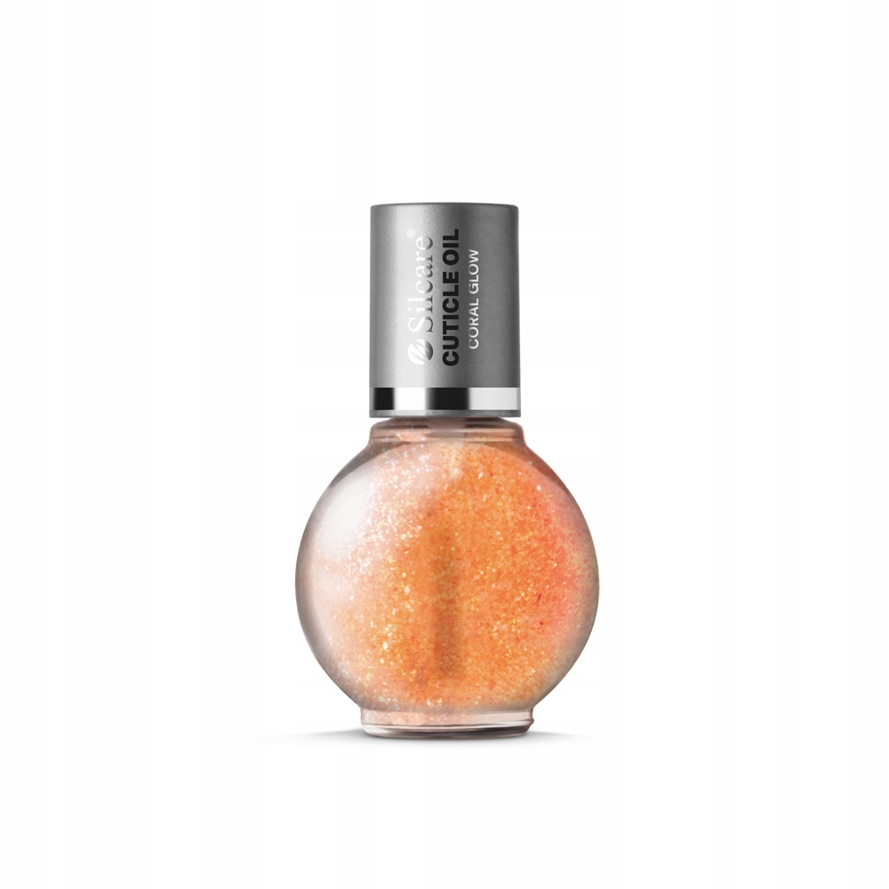 Silcare Oliwka do skórek i paznokci z drobinkami Coral Glow 11,5 ml