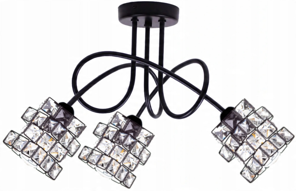 

Lampa Wisząca Plafon Sufitowa Żyrandol Kryształki