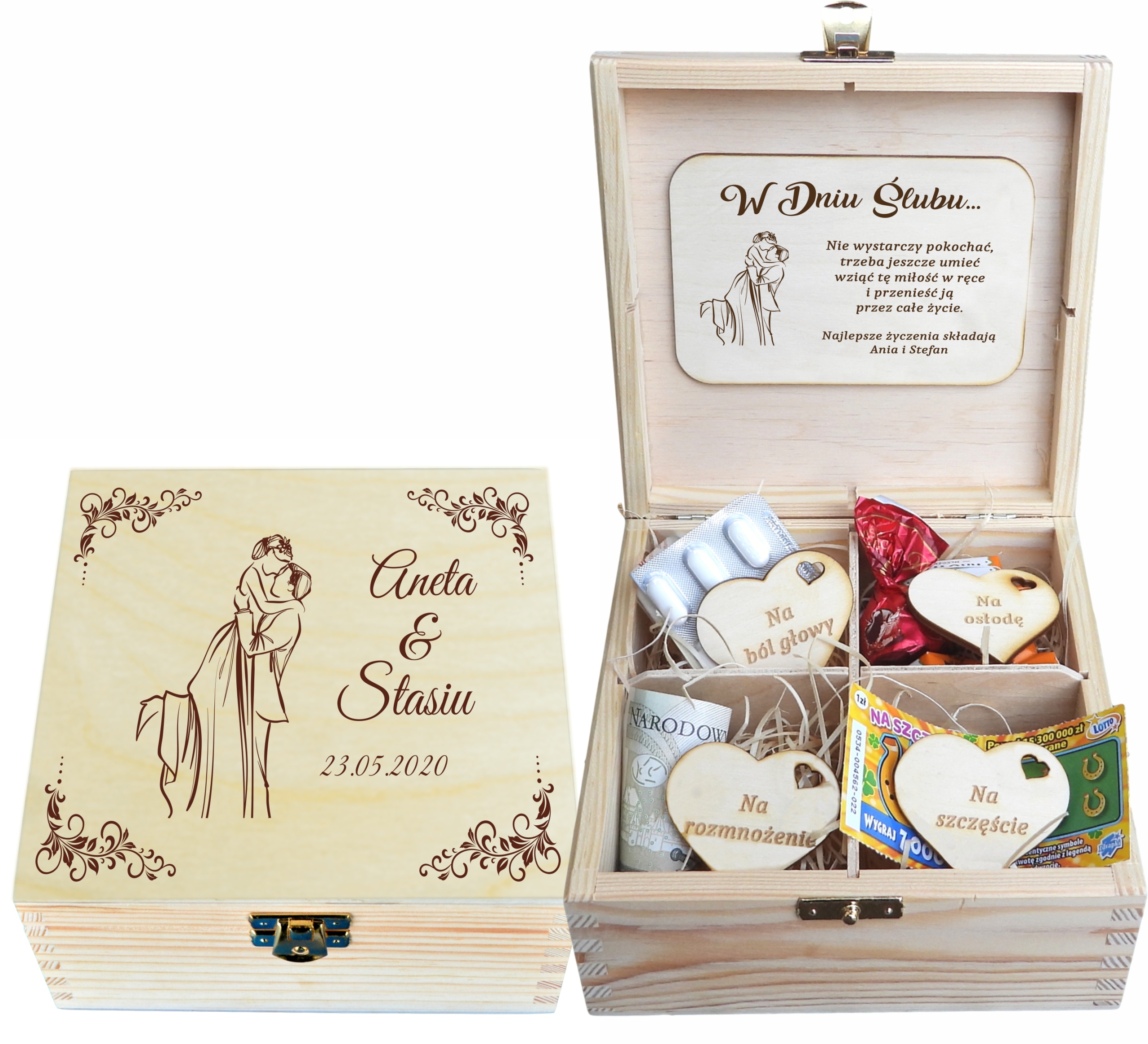 PREZENT NA ŚLUB NIEZBĘDNIK MAŁŻEŃSKI PUDEŁKO