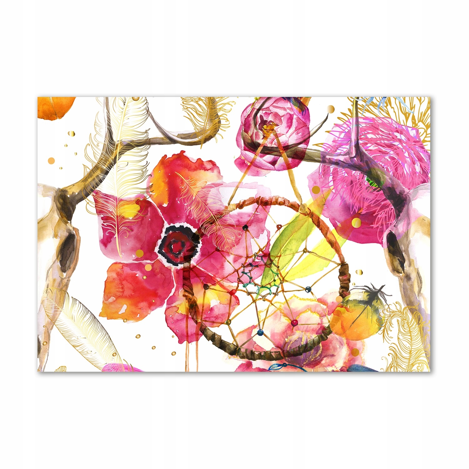 

Obraz zdjęcie szkło akryl Kwiecisty wzór 100x70 cm