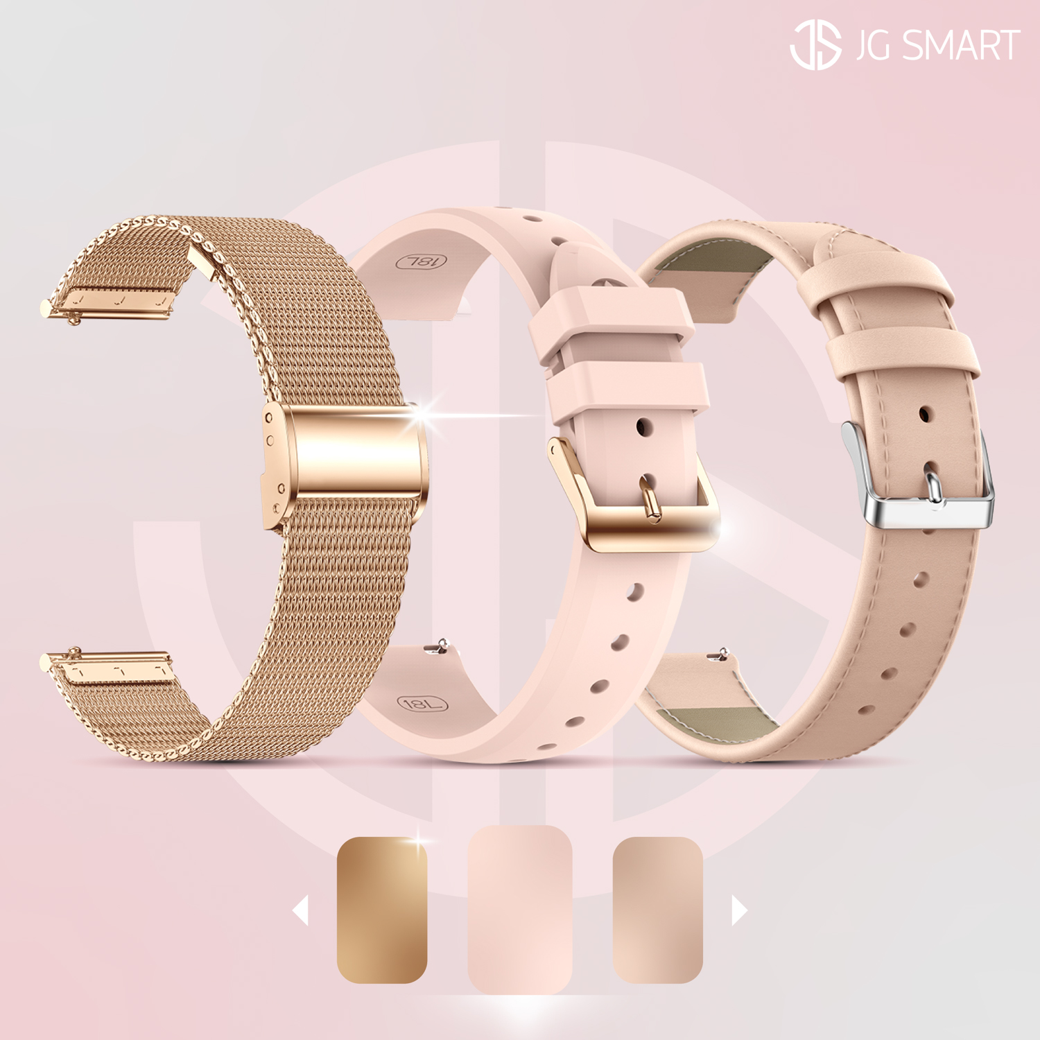 SMARTWATCH DLA KOBIETY DAMSKI ZEGAREK ROZMOWY MENU POLSKIE PULS + 3 PASKI Mechanizm automatyczny