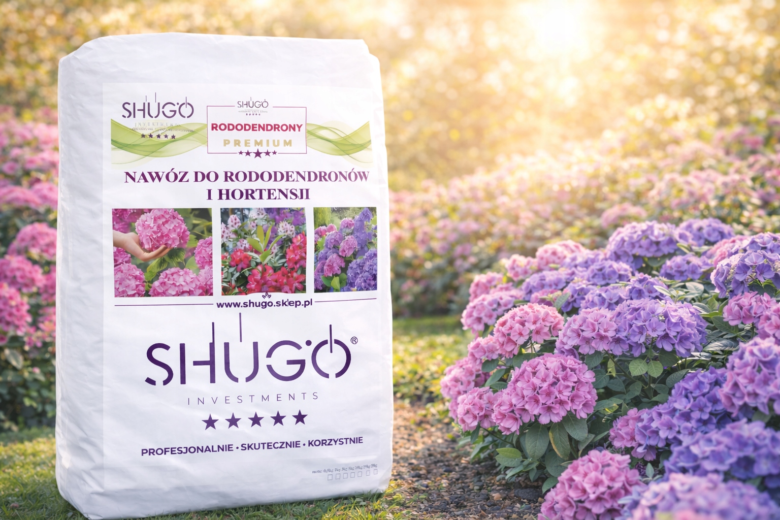 Hnojivo pro hortenzie a rododendrony 10 kg Bohaté kvetení a krásné barvy!