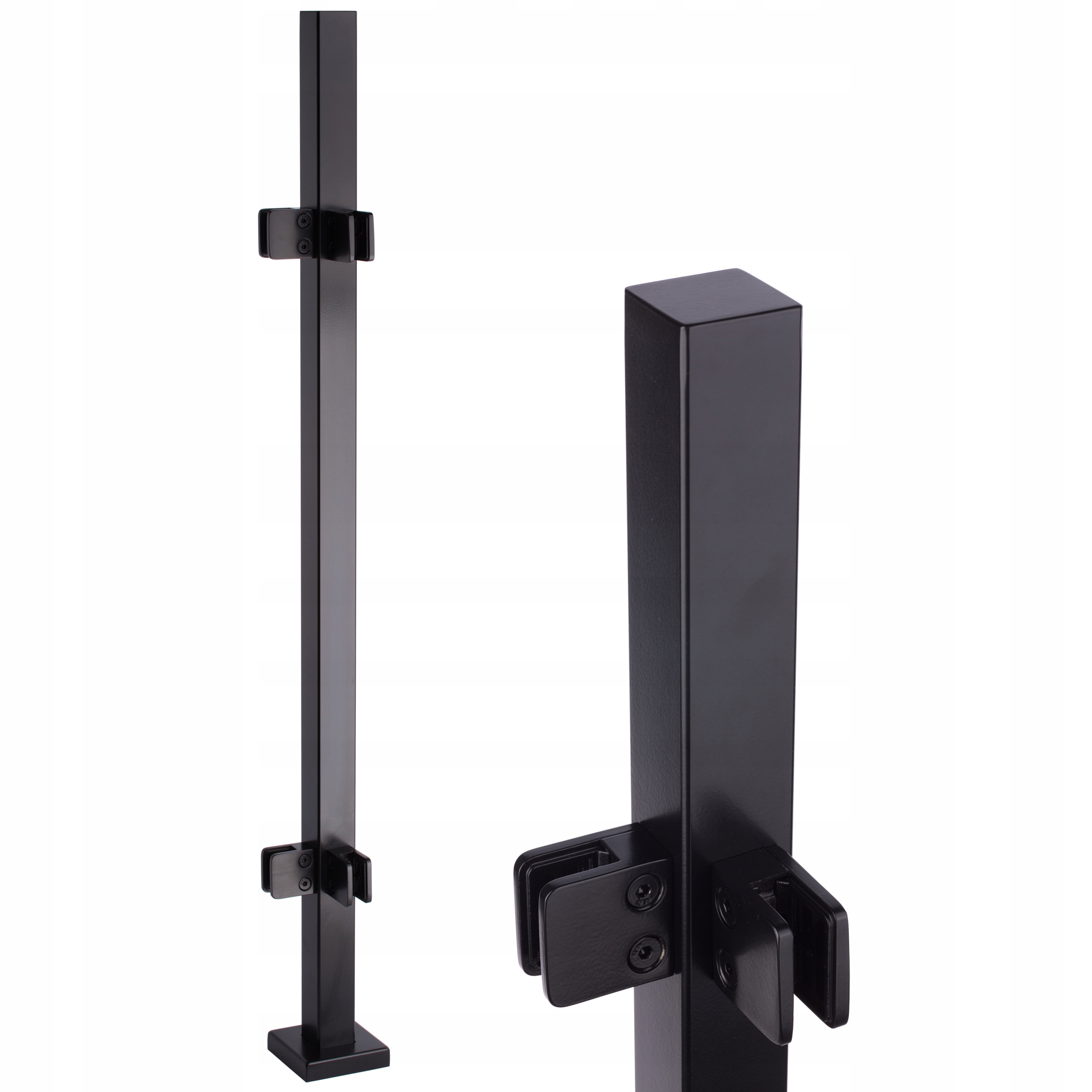 

Słupek Balustrady 40x40 Czarny Dla Szkła Narożny