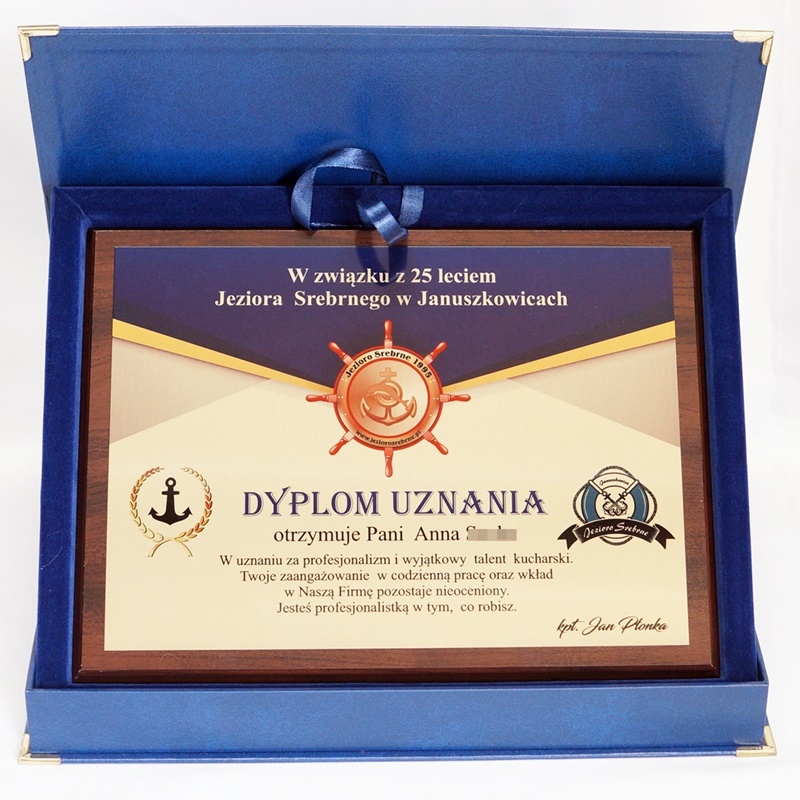 Diplom o uznání Poděkování s hotovým projektem pro policistu Pouzdro