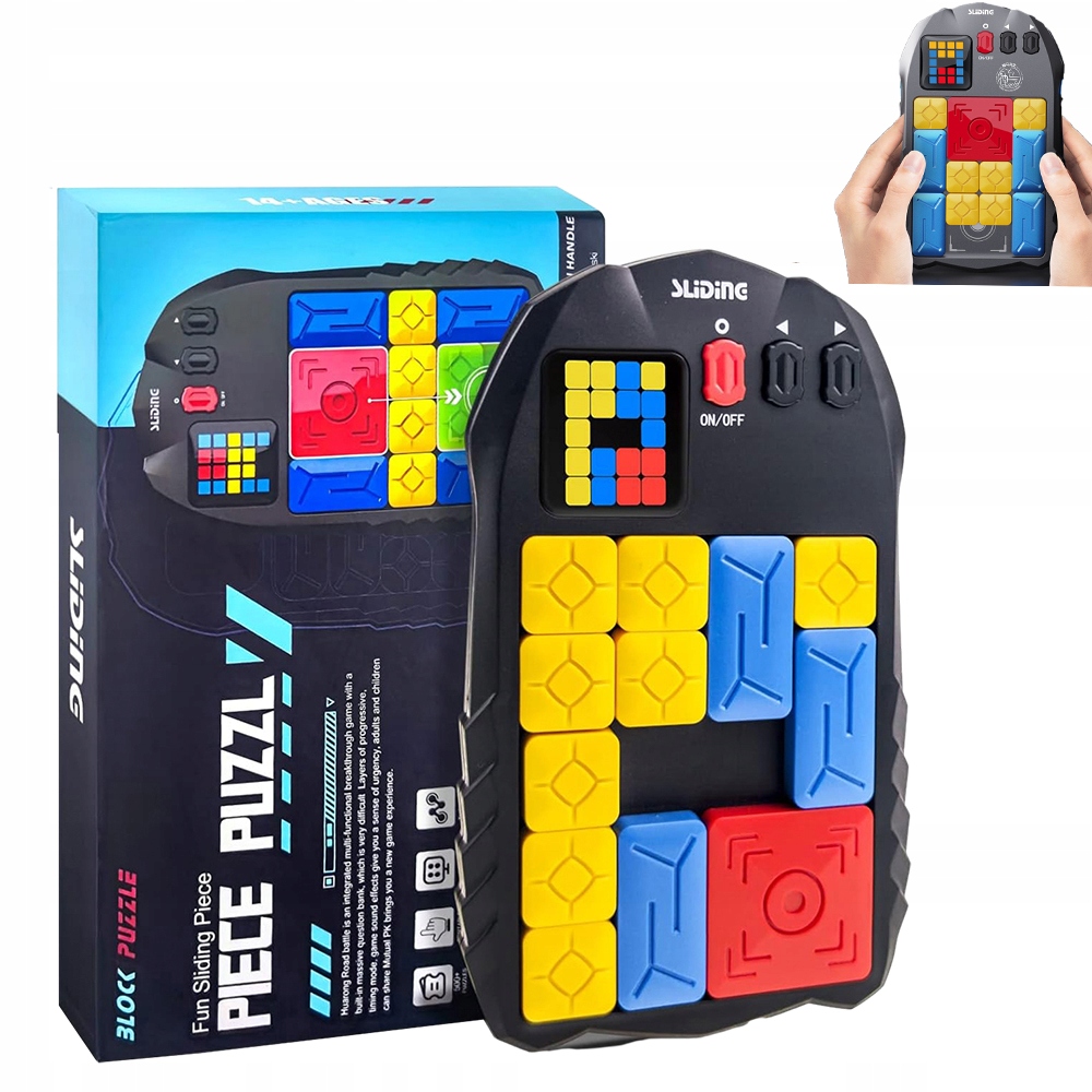 PRZENOŚNA KONSOLA DO GIER PUZZLE GRA PAMIĘCIOWA 500 POZIOMÓW DLA DZIECI I DOROSŁYCH